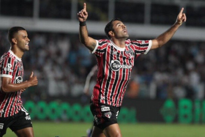 8ª rodada do Campeonato Paulista de 2022: Santos 0 x 3 São Paulo, na Vila Belmiro - Gols: Éder, Eduardo Bauermann (contra) e Rodrigo Nestor (SP). - Foto: Rubens Chiri/saopaulo.net