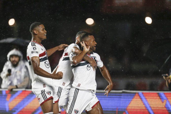 8ª rodada do Campeonato Paulista de 2023: São Paulo 3 x 1 Santos, no Morumbi - Gols: Calleri, Galoppo e Luan (SP); Marcos Leonardo (SAN). - Foto: Paulo Pinto/saopaulofc.net