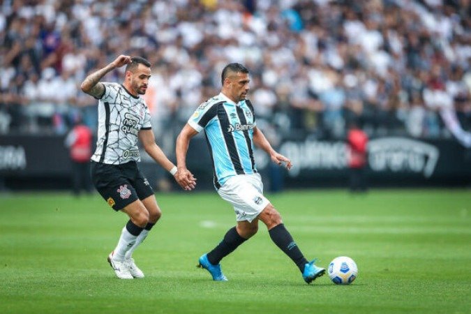 37ª rodada do Campeonato Brasileiro de 2021: Corinthians 1 x 1 Grêmio, Neo Química Arena - Gols: Renato Augusto (COR); Diego Souza (GRE). - Foto: Lucas Uebel/Grêmio FBPA