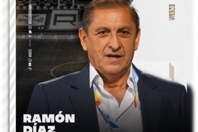 Vasco (Ramón Díaz chegou) - Com a saída de Maurício Barbieri, William Batista assumiu interinamente por três jogos. Depois de duas semanas sem um treinador, o Vasco anunciou a chegada do argentino Ramón Díaz, em 15 de julho. Ele comandou o Al Hilal, da Arábia Saudita, até maio deste ano, e estava sem clube quando foi procurado pelo Vasco. Foto: Divulgação/Vasco