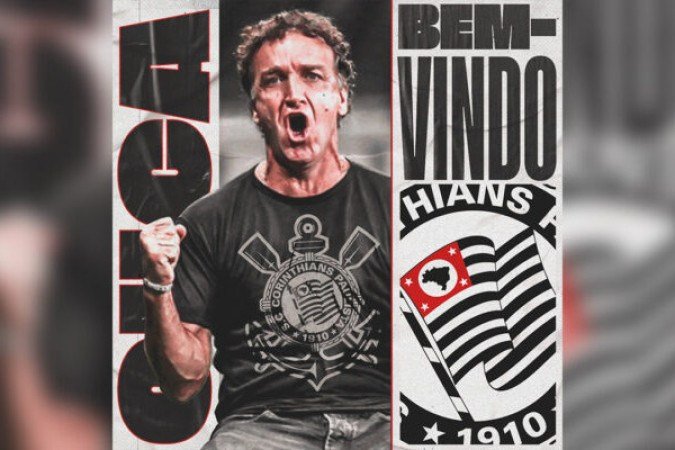 Corinthians (Cuca Chegou) - Minutos depois de tirar Lázaro do comando, o clube confirmou o experiente treinador como substituto. - Divulgação Corinthians