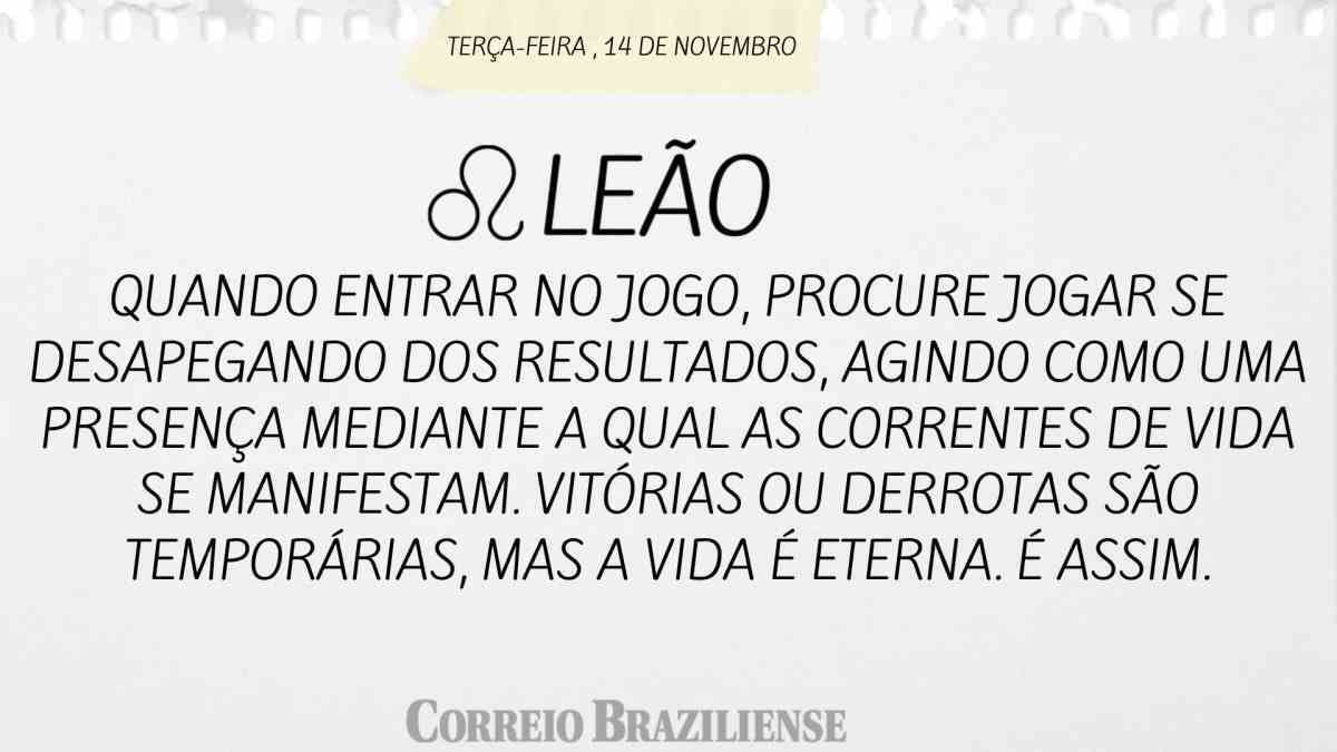 LEÃO | 14 DE NOVEMBRO