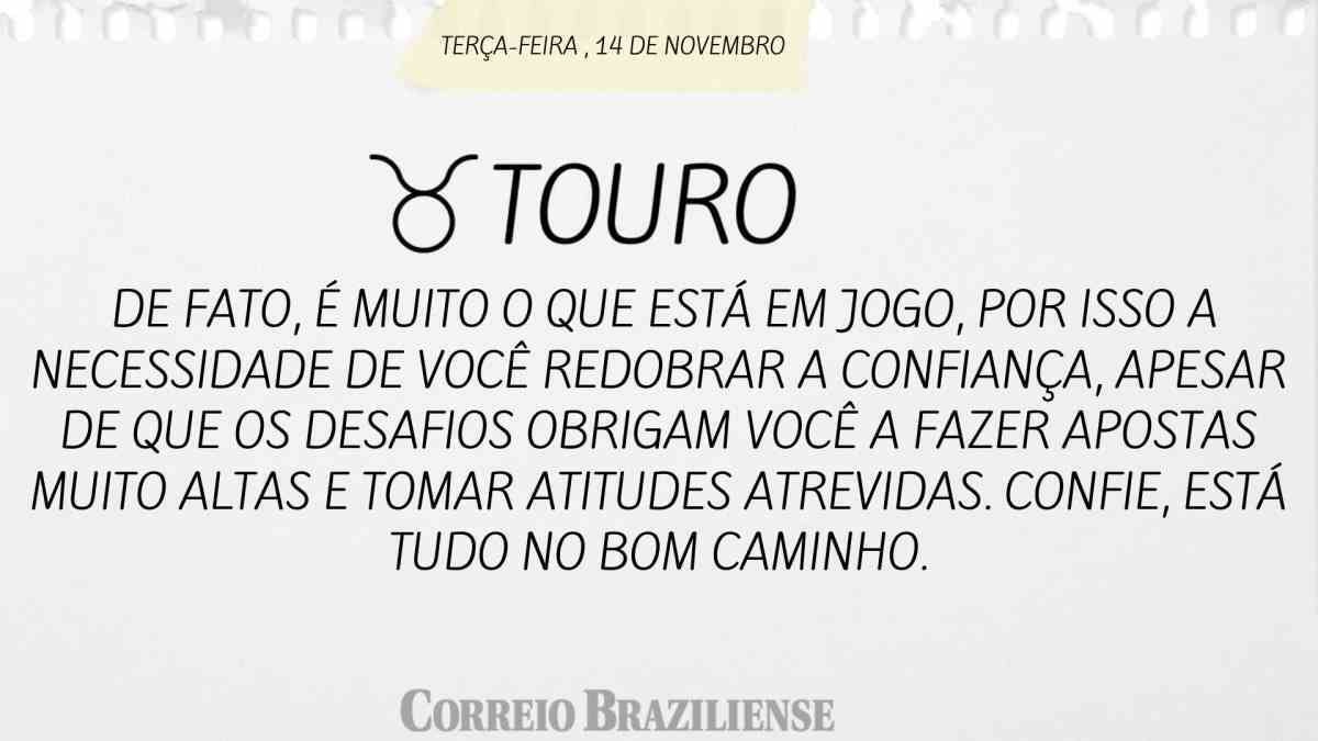 TOURO | 14 DE NOVEMBRO