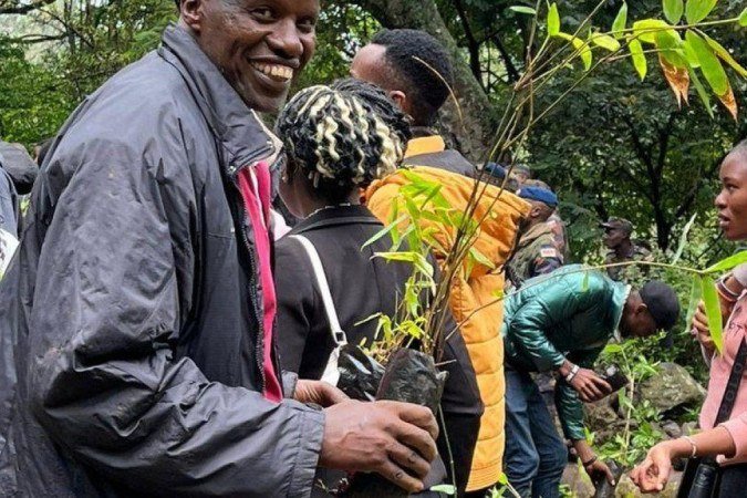 Objetivo do governo do Quênia é que 15 bilhões de árvores sejam plantadas em 10 anos - (crédito: Ken Mungai/BBC) Objetivo do governo do Quênia é que 15 bilhões de árvores sejam plantadas em 10 anos - (crédito: Ken Mungai/BBC)
