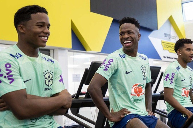 Seleção Brasileira pode ter futuro ataque do Real Madrid em Data-Fifa - (crédito: Jogada10) Seleção Brasileira pode ter futuro ataque do Real Madrid em Data-Fifa - (crédito: Jogada10)