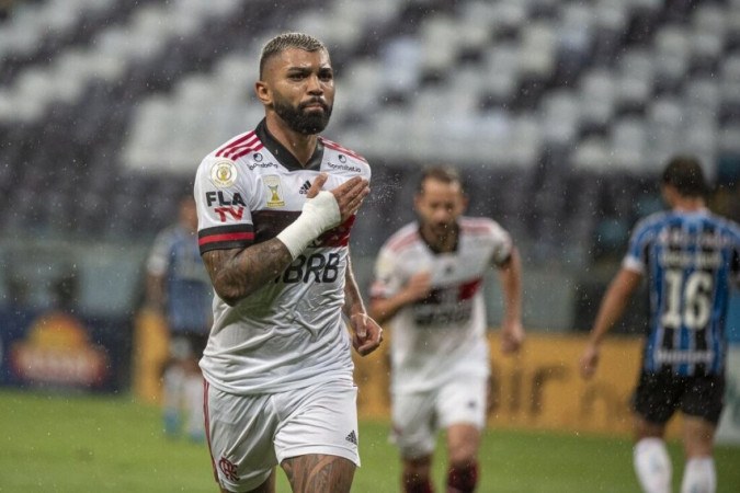 Gabigol vive pior momento desde que chegou ao Flamengo e é citado por jornal espanhol -  (crédito: Alexandre Vidal/Flamengo)