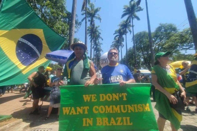  Manifestação de bolsonarista em Minas Gerais.