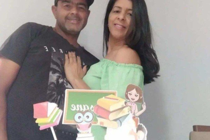 Alexandre Ribeiro e a vítima Rozane Costa - (crédito: Material cedido ao Correio) Alexandre Ribeiro e a vítima Rozane Costa - (crédito: Material cedido ao Correio)