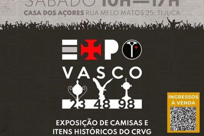 ExpoVasco: evento reunirá colecionadores com itens históricos do clube -  (crédito: Jogada10)