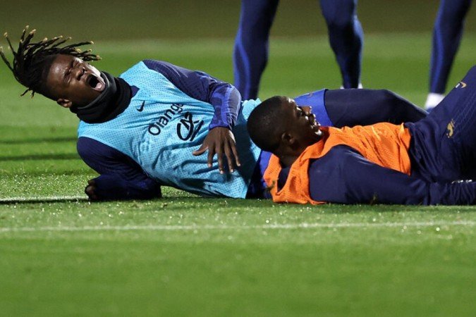 Camavinga sofre lesão durante treino da França e não joga mais em 2023 - (crédito: Jogada10) Camavinga sofre lesão durante treino da França e não joga mais em 2023 - (crédito: Jogada10)