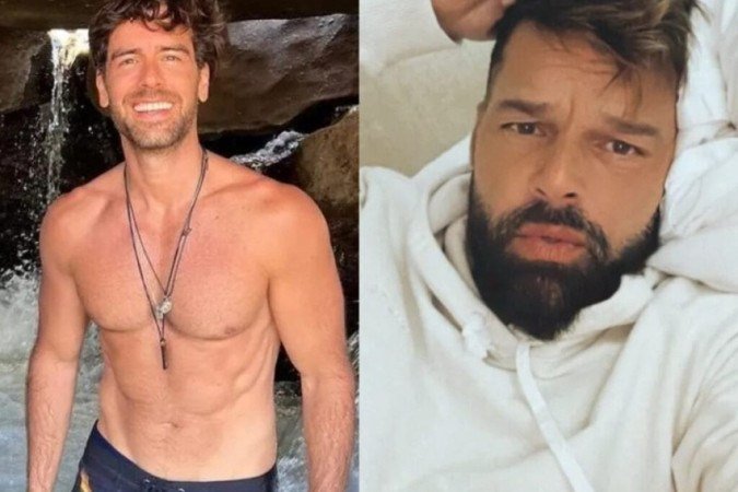 Marcos Pitombo e Ricky Martin - (crédito: Reprodução/ Instagram Marcos Pitombo e Ricky Martin) Marcos Pitombo e Ricky Martin - (crédito: Reprodução/ Instagram Marcos Pitombo e Ricky Martin)