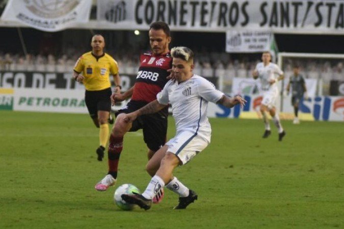 O Santos tem dois jogadores que estarão com a Venezuela: Soteldo (foto) e Rincón. Foto: Ivan Storti/Santos FC 