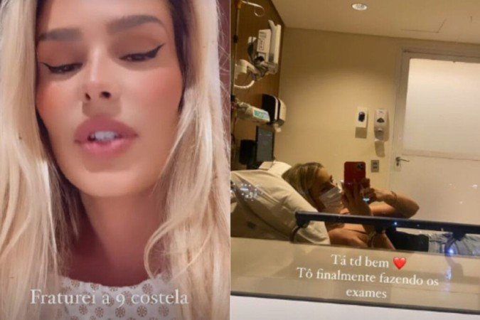 Yasmin Brunet descobre costela quebrada, após sentir fortes dores - (crédito: Reprodução/ Instagram Yasmin Brunet) Yasmin Brunet descobre costela quebrada, após sentir fortes dores - (crédito: Reprodução/ Instagram Yasmin Brunet)