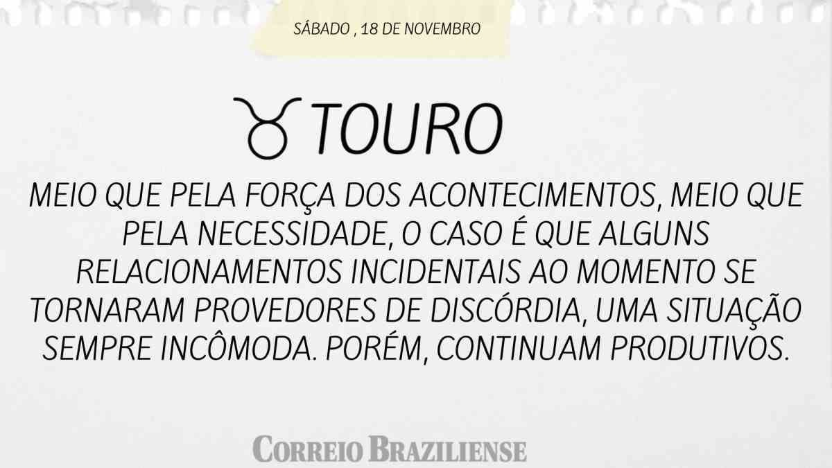 TOURO | 18 DE NOVEMBRO