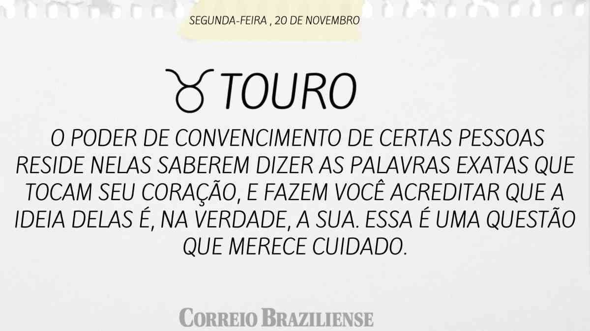 TOURO  | 20 DE NOVEMBRO