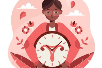 Arte sobre o ciclo da mulher com a menopausa -  (crédito: Freepik )