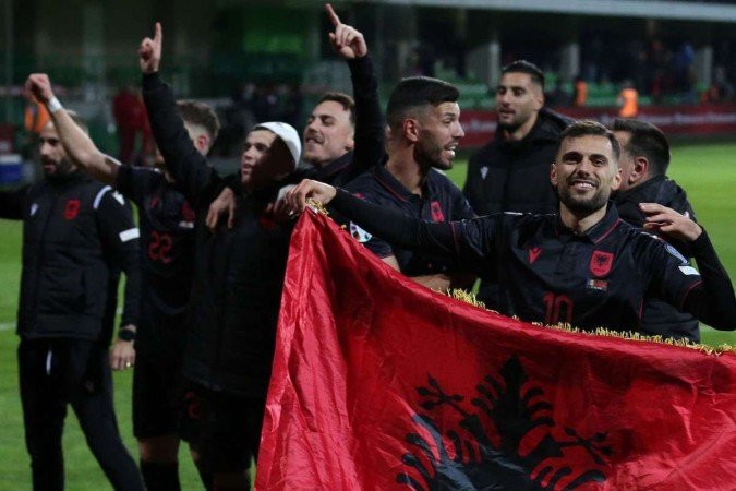 Em oito jogos, Albânia de Sylvinho perdeu apenas uma vez - (crédito: Elena Covalenco / AFP) Em oito jogos, Albânia de Sylvinho perdeu apenas uma vez - (crédito: Elena Covalenco / AFP)
