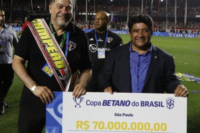 Além dos fatores esportivos, a Copa do Brasil tornou-se muito atraente nos últimos anos pela premiação robusta que rende aos clubes fase a fase. O São Paulo, campeão de 2023, faturou no acumulado R$ 87,8 milhões. - Foto: Rubens Chiri/saopaulofc.net