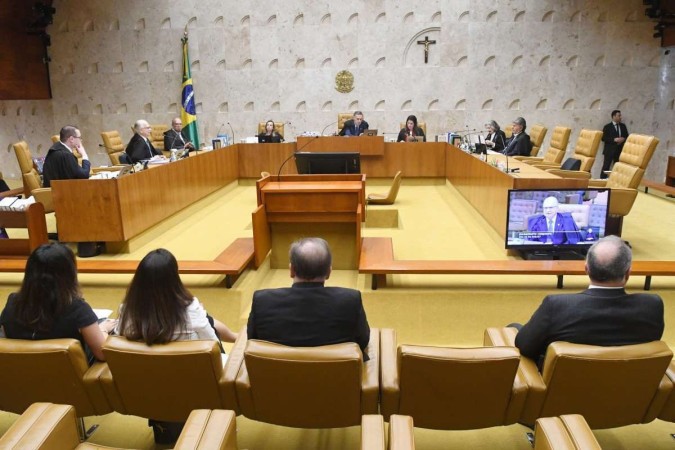 Sessão plenária do Supremo Tribunal Federal -  (crédito: Carlos Moura/SCO/STF)