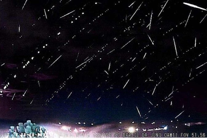 Essa chuva de meteoros ocorre anualmente em novembro - (crédito: Divulgação/Observatório Heller & Jung) Essa chuva de meteoros ocorre anualmente em novembro - (crédito: Divulgação/Observatório Heller & Jung)