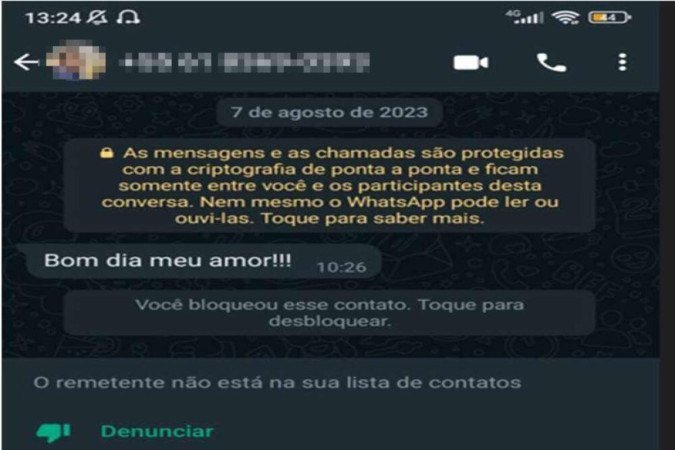 Aparelho de novo delegado-geral foi usado por Cândido para ligar e mandar mensagens para a ex-namorada - (crédito: Material cedido ao Correio) Aparelho de novo delegado-geral foi usado por Cândido para ligar e mandar mensagens para a ex-namorada - (crédito: Material cedido ao Correio)