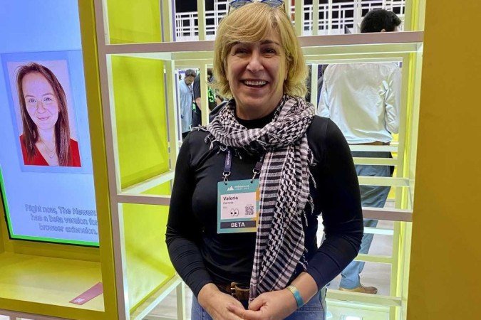 Valéria Carrete, sócia e diretora da startup r2u, na Web Summit de 2023. - (crédito: Vicente Nunes/CB/D.A Press) Valéria Carrete, sócia e diretora da startup r2u, na Web Summit de 2023. - (crédito: Vicente Nunes/CB/D.A Press)
