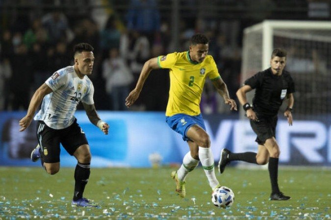 Eliminatórias para a Copa do Mundo de 2022 - Argentina 0 x 0 Brasil, no Bicentenário, em San Juan-ARG. - Foto: Lucas Figueiredo/CBF