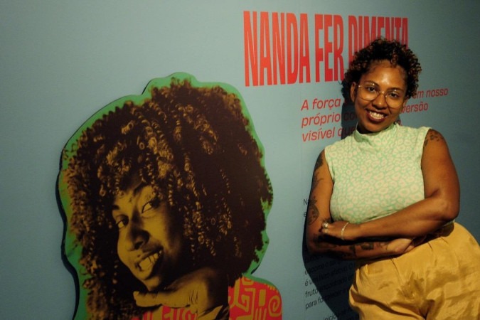  Nanda Fer Pimenta foi uma das homenageadas em exposição na Câmara dos Deputados -  (crédito: Carlos Vieira/CB/D.A.Press)