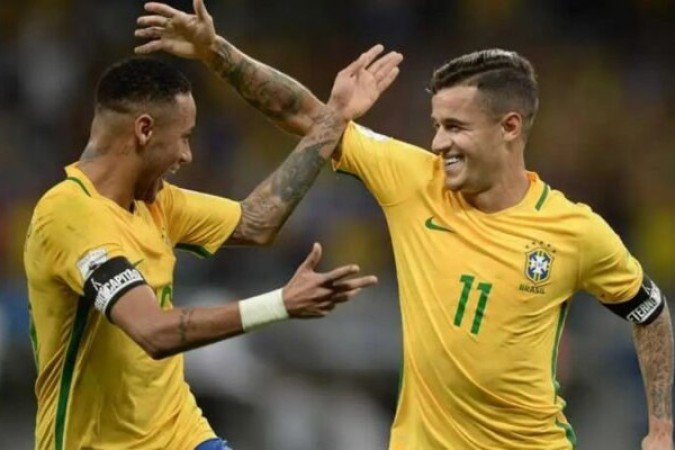 Eliminatórias para a Copa do Mundo de 2018 - Brasil 3 x 0 Argentina, no Mineirão. Gols: Coutinho, Paulinho e Neymar (BRA). - Foto: Thomas Santos/Mowa Press