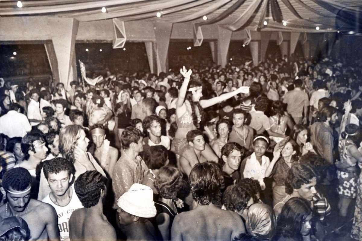 Folioes no Clube Motonautica, no Carnaval de 1972