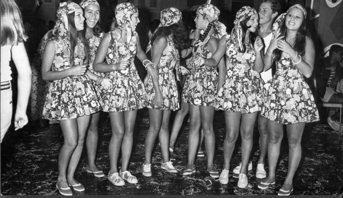 As Cabrochas em Flor, no Clube das Forças Armadas, no Carnaval de 1971 