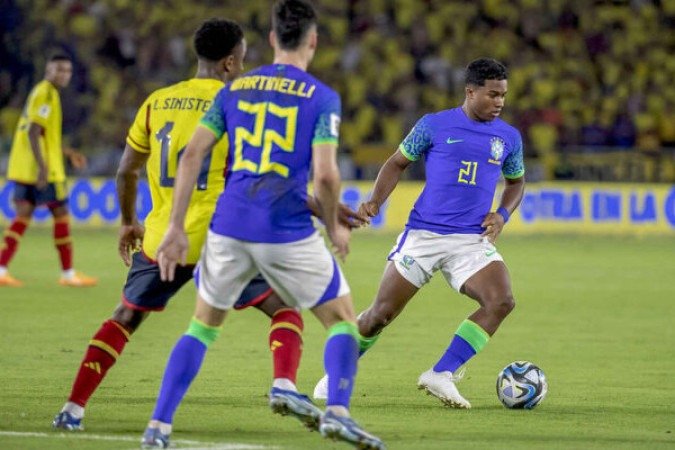 Não duvide se os torcedores começarem a pedir por Endrick, novo xodó dos brasileiros, em lances específicos, principalmente se o setor ofensivo não corresponder. Foto: Staff Images / CBF