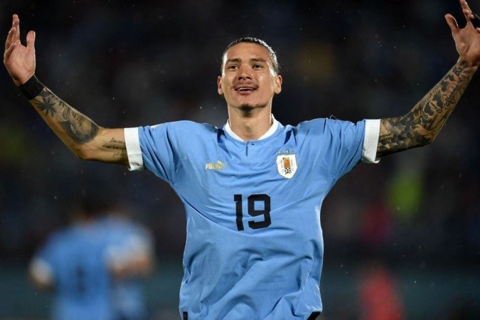 Darwin Núñez é artilheiro isolado das Eliminatórias Sul-Americanas - (crédito: Foto: Dante Fernandez/AFP via Getty Images) Darwin Núñez é artilheiro isolado das Eliminatórias Sul-Americanas - (crédito: Foto: Dante Fernandez/AFP via Getty Images)