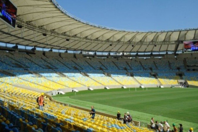 O setor norte é historicamente famoso por abrigar o torcedor do Flamengo, que costuma usar o manto rubro-negro também nos jogos da Seleção. Foto: Tânia Rego/Ag. Brasil