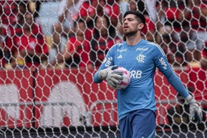 Goleiro do Flamengo analisa próxima rodada do Brasileirão - (crédito: Foto: Marcelo Cortes/CRF) Goleiro do Flamengo analisa próxima rodada do Brasileirão - (crédito: Foto: Marcelo Cortes/CRF)