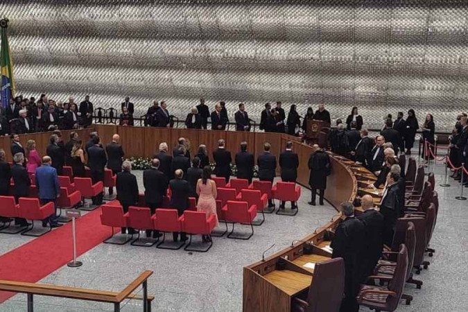 Cerimônia de posse dos ministros ocorreu na tarde desta quarta-feira (22/11) - (crédito: Renato Souza/CB/D.A Press) Cerimônia de posse dos ministros ocorreu na tarde desta quarta-feira (22/11) - (crédito: Renato Souza/CB/D.A Press)