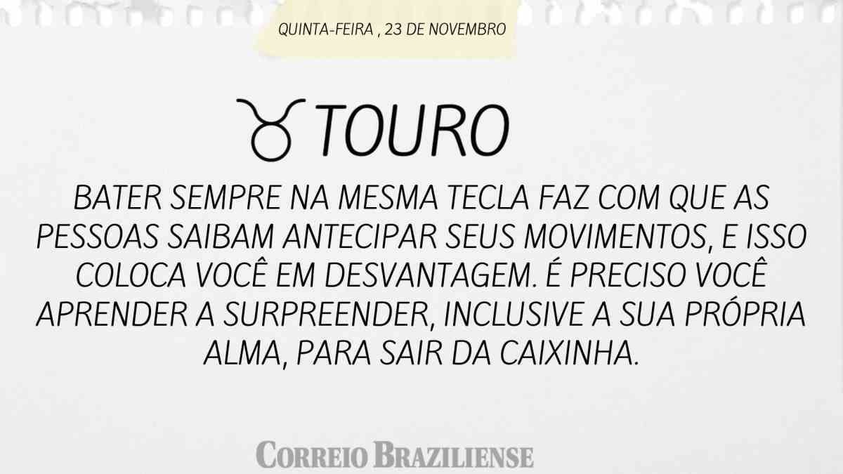 TOURO  | 23 DE NOVEMBRO