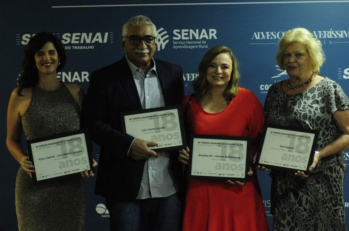 Prêmio Engenho: finalistas são diplomados em noite de homenagem à Dad Squarisi