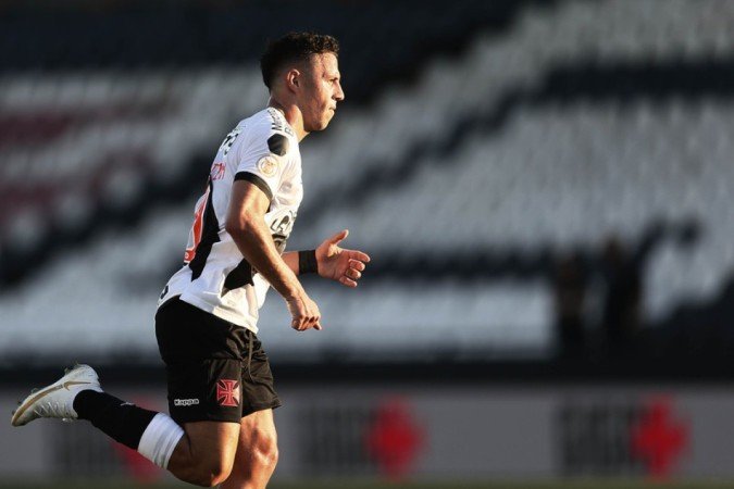Sebastián Ferreira em partida contra o Grêmio, sua única como titular desde que chegou ao Vasco -  (crédito: Foto: Daniel Ramalho/Vasco)