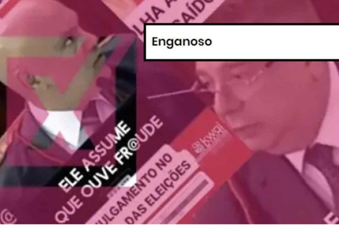 Etiqueta de enganoso -  (crédito: Comprova/ reprodução)
