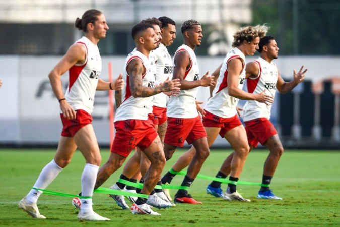  Treino do Flamengo - Divulga....o Marcelo Cortes /CRF
     -  (crédito: Foto: Marcelo Cortes /CRF)