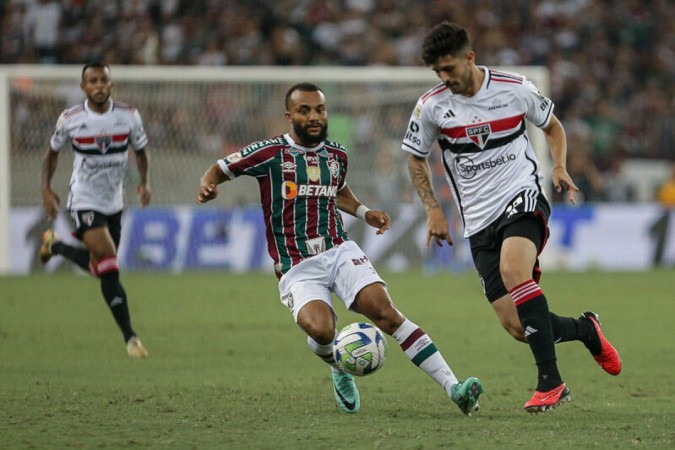 Beraldo é um dos suspensos para o embate contra o Cuiabá -  (crédito: Foto: Lucas Merçon/Fluminense)