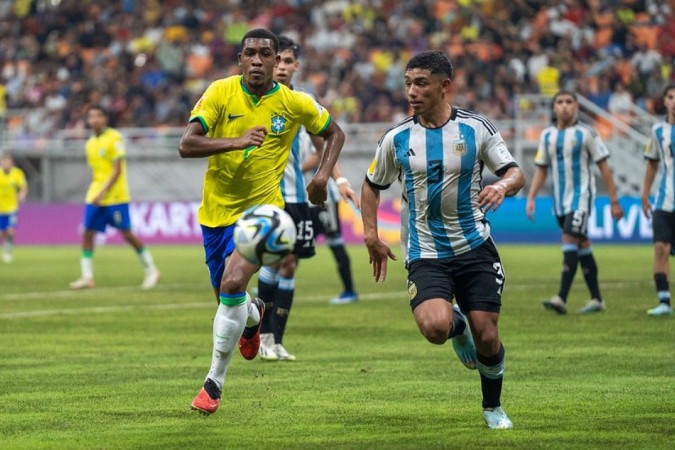 Brasil perde para Argentina e é eliminado do Mundial Sub-17 -  (crédito: Foto: Leto Ribas/CBF)