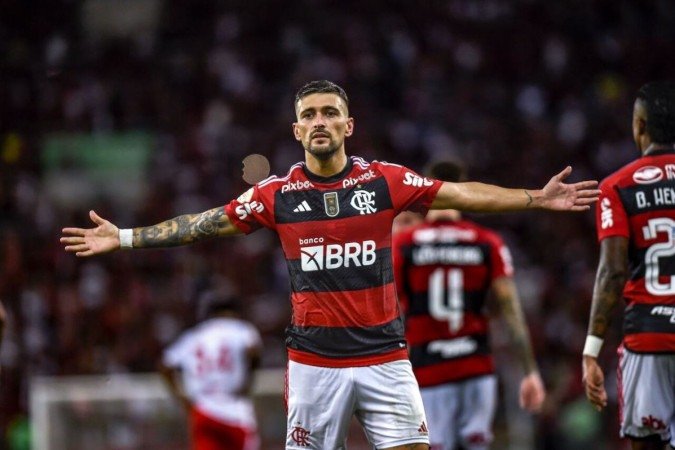 Arrascaeta chegou da seleção uruguaia e deu conta do recado - (crédito: FOTO: Marcelo Cortes/Flamengo) Arrascaeta chegou da seleção uruguaia e deu conta do recado - (crédito: FOTO: Marcelo Cortes/Flamengo)