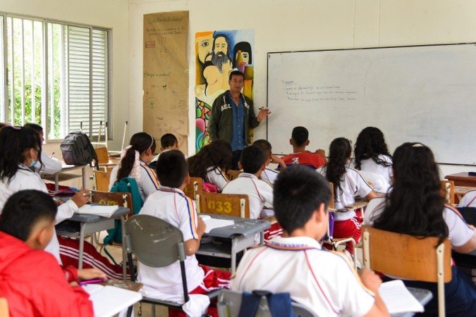 A instituição rural atende 380 alunos -  (crédito: William Hernández Guerrero)