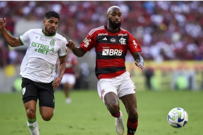 No primeiro turno, ainda sob comando de Sampaoli, Flamengo empatou em 1 a 1 com o América -  (crédito: Foto: Marcelo Cortes/Flamengo)