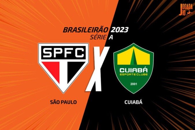 São Paulo x Cuiabá -  (crédito: Foto: Arte Jogada10)