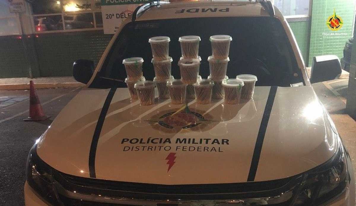 Polícia Militar do DF apreende 3,4 mil cigarros de tabaco ilegal no Gama