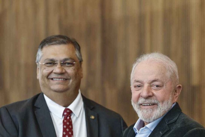 O ministro da Justiça, Flávio Dino, com o presidente Lula -  (crédito: Ricardo Stuckert / PR)