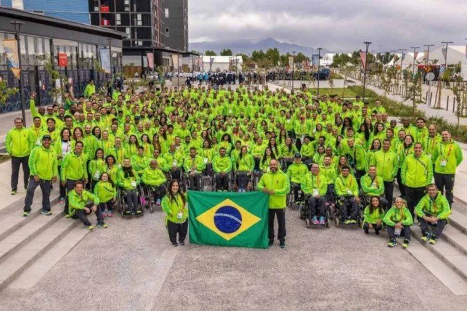 Delegação brasileira no Parapan de Santiago contou com 16 brasilienses - (crédito: Ale Cabral/B) Delegação brasileira no Parapan de Santiago contou com 16 brasilienses - (crédito: Ale Cabral/B)